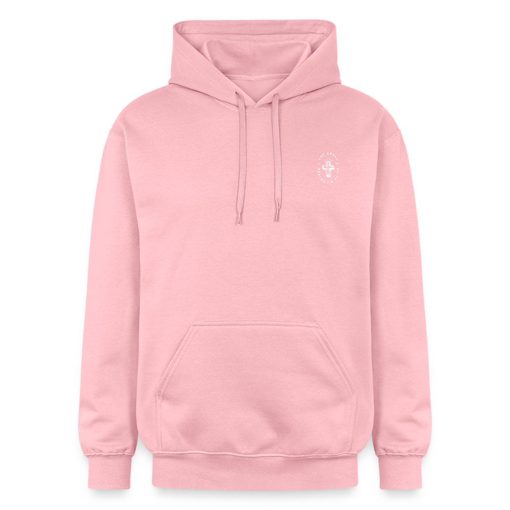 He paid it all hoodie - light pink