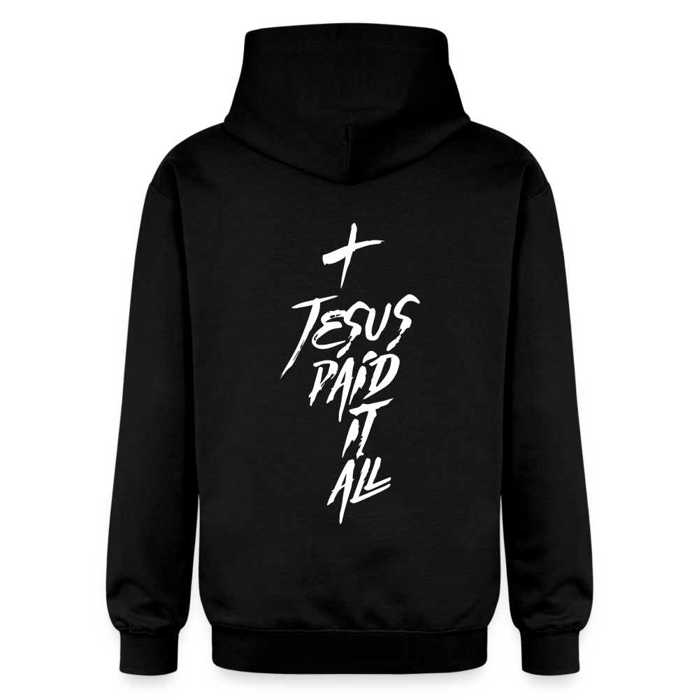 He paid it all hoodie - black